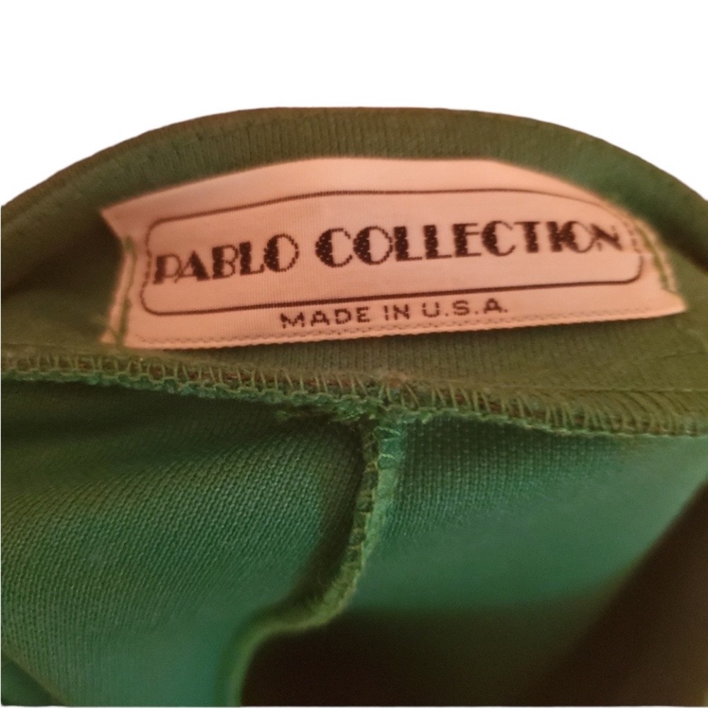 1980s‎ Pablo Collection Green Skirt Suit Set - Picture 7 of 8